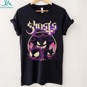 Retro Ghost Type Trio Gengar Haunter Gastly Graphic Tee