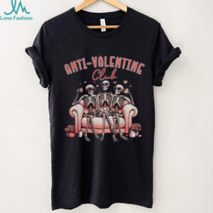 Retro Skeleton Anti Valentine Club shirt