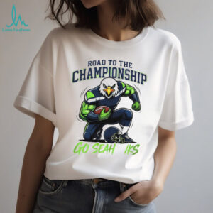 Road To The Championship Go Seahawks Mascot Graphic T Shirt