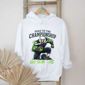 Road To The Championship Go Seahawks Mascot Graphic T Shirt
