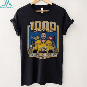 Roman Josi NHL 1000 games Nashville Predators hockey vintage shirt