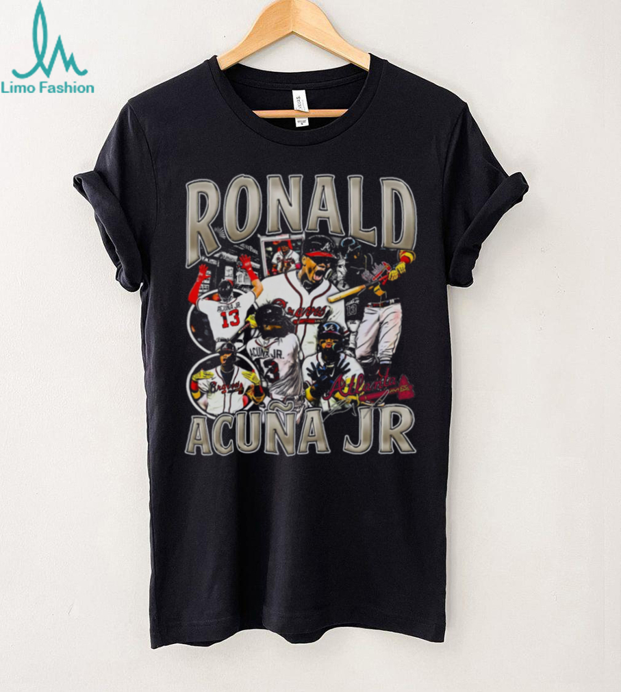 Ronald Acuña Jr. Atlanta Braves Vintage Style T Shirt Ronald Acuña Jr. Atlanta Braves Vintage Style T Shirt