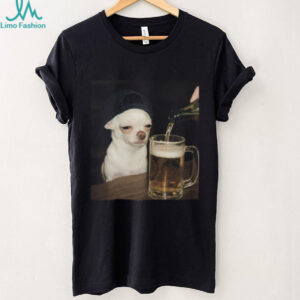 Sad Chihuahua Drinking Beer Meme Sweatshirt Funny Dog Lover Gift