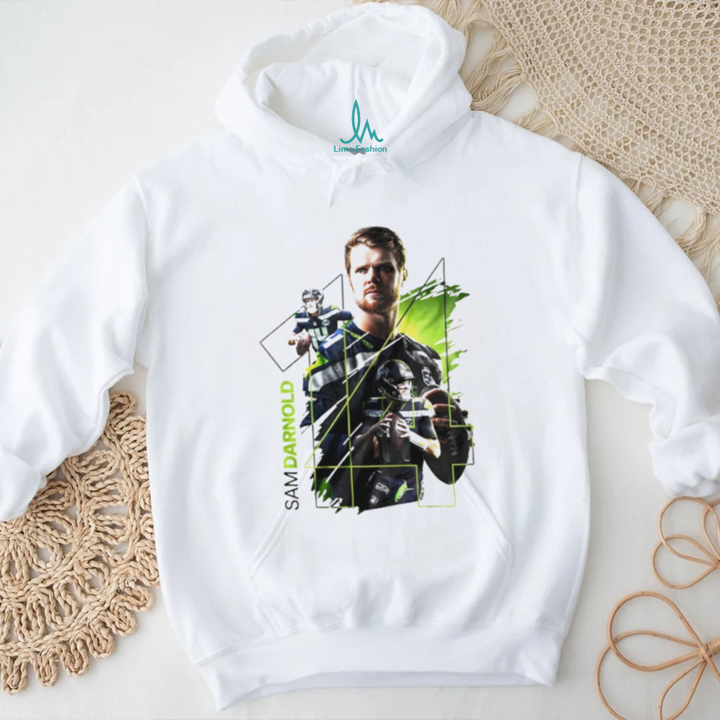 Sam Darnold Seattle Seahawks Action Montage Signature Series T Shirt Sam Darnold Seattle Seahawks Action Montage Signature Series T Shirt