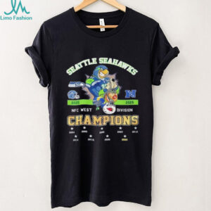 Seattle Seahawks 2025 NFC West Division Champions sports shirt