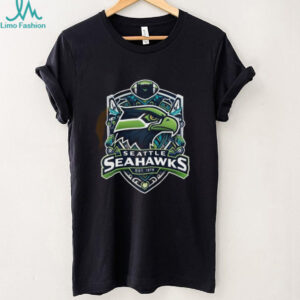 Seattle Seahawks Est 1976 Native Inspired Crest Shield Football T Shirt T Shirt