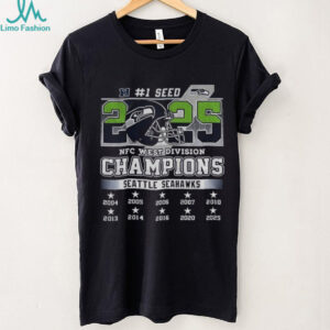 Seattle Seahawks Football 2025 Congrats Seahawks 1 Seed NFC West Champions shirt