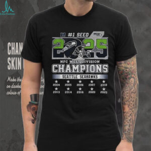 Seattle Seahawks Football 2025 Congrats Seahawks 1 Seed NFC West Champions shirt