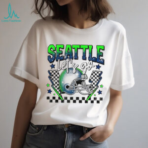 Seattle Seahawks Football Let’s Go Helmet Retro Racing Theme T Shirt Seattle Seahawks Football Let’s Go Helmet Retro Racing Theme T Shirt