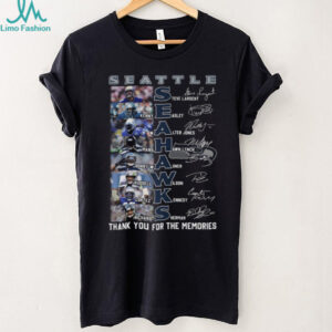 Seattle Seahawks Legends Signatures Thank You For The Memories Shirt