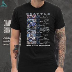 Seattle Seahawks Legends Signatures Thank You For The Memories Shirt