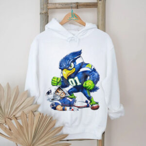 Seattle Seahawks Mascot vs New England Patriots Rivalry T Shirt