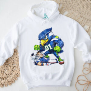 Seattle Seahawks Mascot vs New England Patriots Rivalry T Shirt