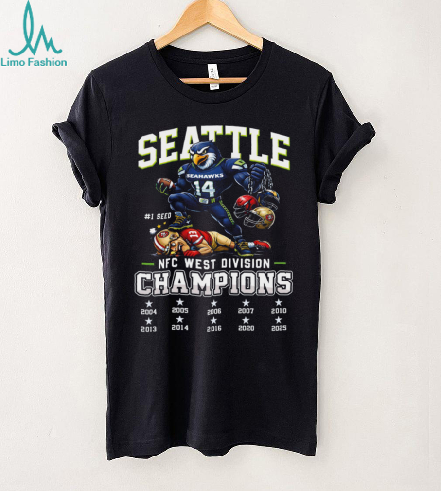 Seattle Seahawks NFC West Division Champions 2025 T Shirt Seattle Seahawks NFC West Division Champions 2025 T Shirt