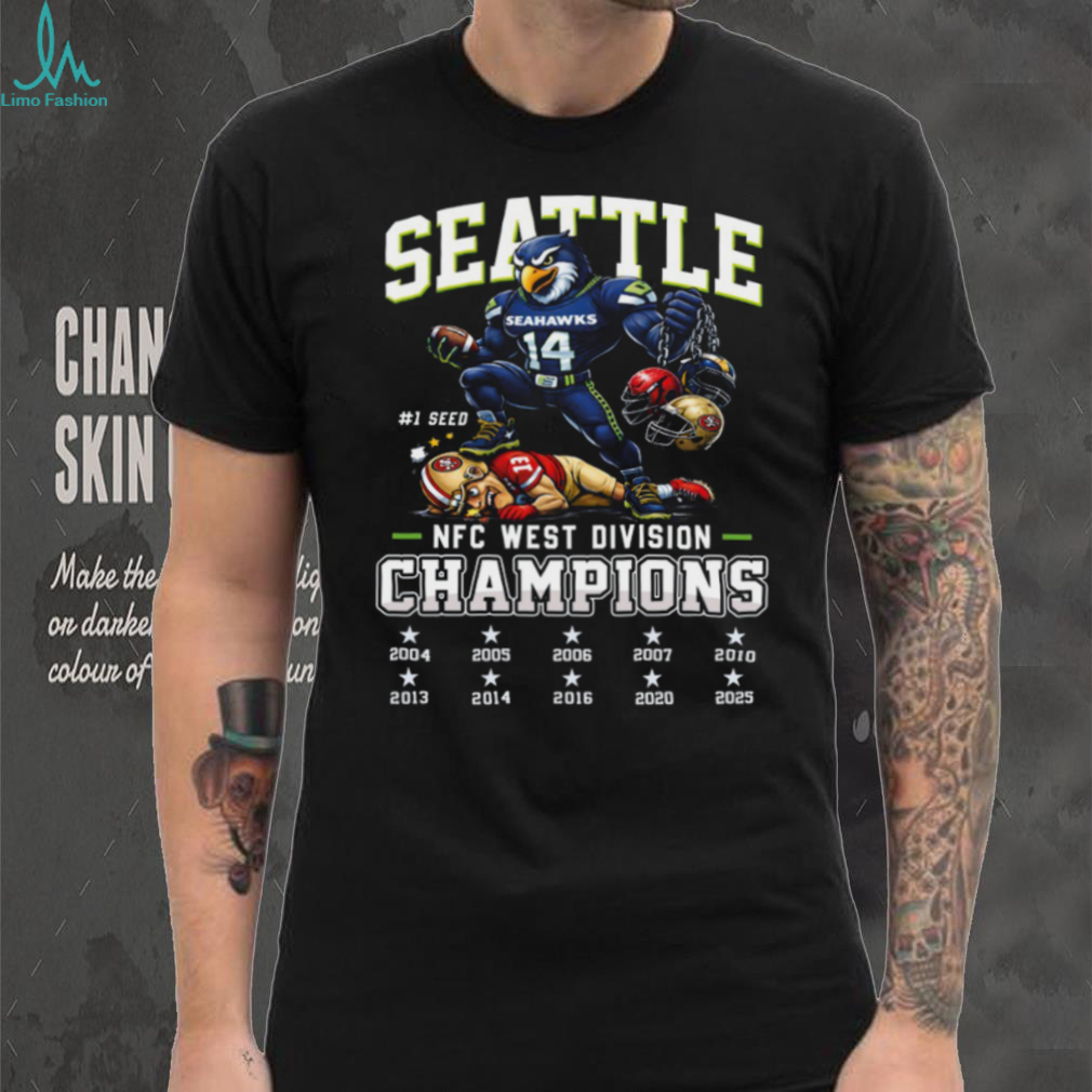 Seattle Seahawks NFC West Division Champions 2025 T Shirt Seattle Seahawks NFC West Division Champions 2025 T Shirt