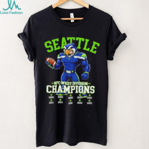 Seattle Seahawks NFC West Division Champions Mascot T Shirt