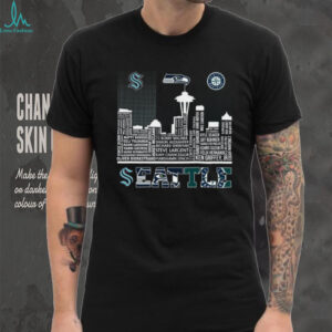 Seattle Sports Legends City Skyline T Shirt