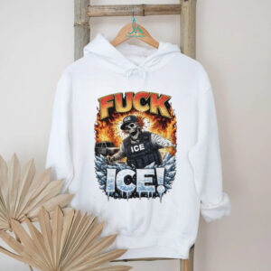 Skeleton Tactical Vest “Fvck ICE” Fire and Ice Graphic Tee