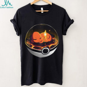Sleeping Charmander Lava Terrarium Poke Ball Aesthetic T Shirt
