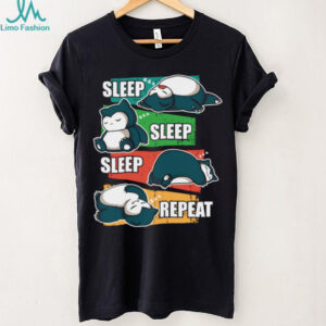 Snorlax “Sleep, Sleep, Sleep, Repeat” Funny Pokémon Nap T Shirt