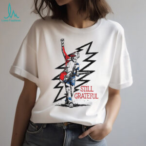 Still Grateful Print Round Neck T shirt