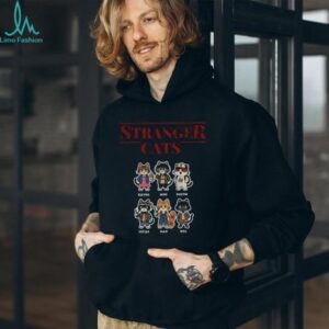 Stranger cats characters Eleven Mike Dustin Lucas Max Will Stranger Things shirt