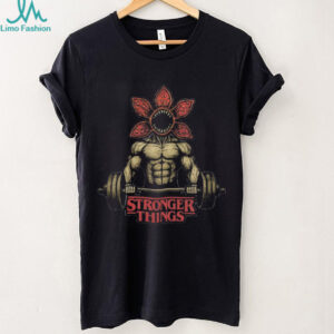 Stronger Things Demogorgon Bodybuilder Gym Parody T Shirt