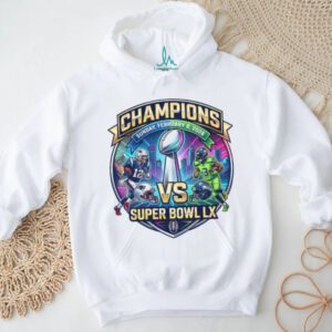 Super Bowl LX Champions 2026 Patriots vs Seahawks Matchup T Shirt