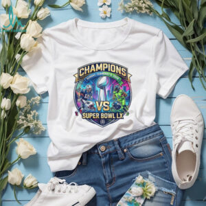 Super Bowl LX Champions 2026 Patriots vs Seahawks Matchup T Shirt