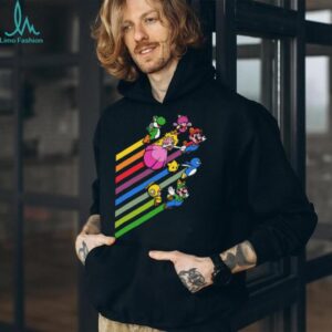 Super Mario & Friends Rainbow Flight Retro Video Game T Shirt