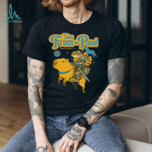 Tales From The Pond Frog Knight Riding Capybara Adventure T Shirtc