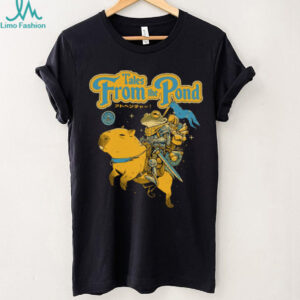 Tales From The Pond Frog Knight Riding Capybara Adventure T Shirtc