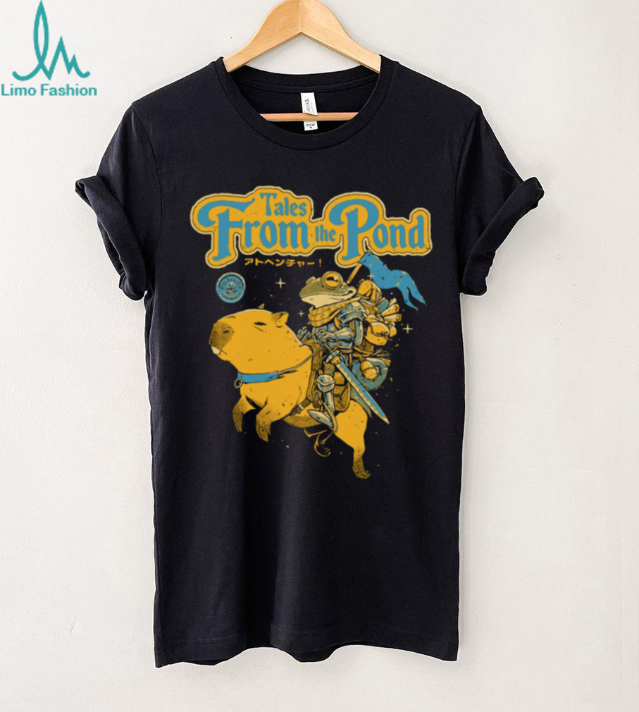 Tales From The Pond Frog Knight Riding Capybara Adventure T Shirtc Tales From The Pond Frog Knight Riding Capybara Adventure T Shirtc