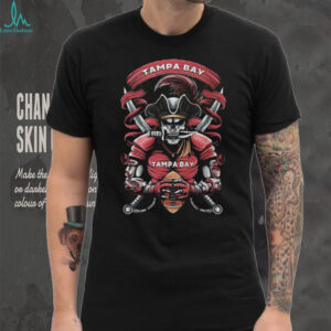 Tampa Bay Buccaneer Skeleton Pirate Football Tshirt