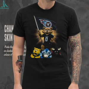 Tennessee Titans T Rac Mascot Flag T Shirt