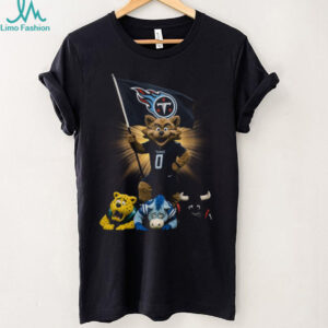 Tennessee Titans T Rac Mascot Flag T Shirt