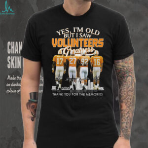 Tennessee Volunteers Football Legends Thank You For The Memories T Shirt