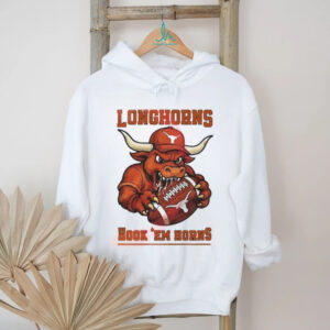 Texas Longhorns Hook 'Em Horns Angry Bull Mascot Football T Shirt T Shirt