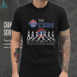 The Chicago Cubs baseball Abbey Roads thank you for the memories signature shirt