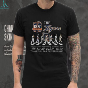 The Detroit Tigers baseball Abbey Roads thank you for the memories signature shirt