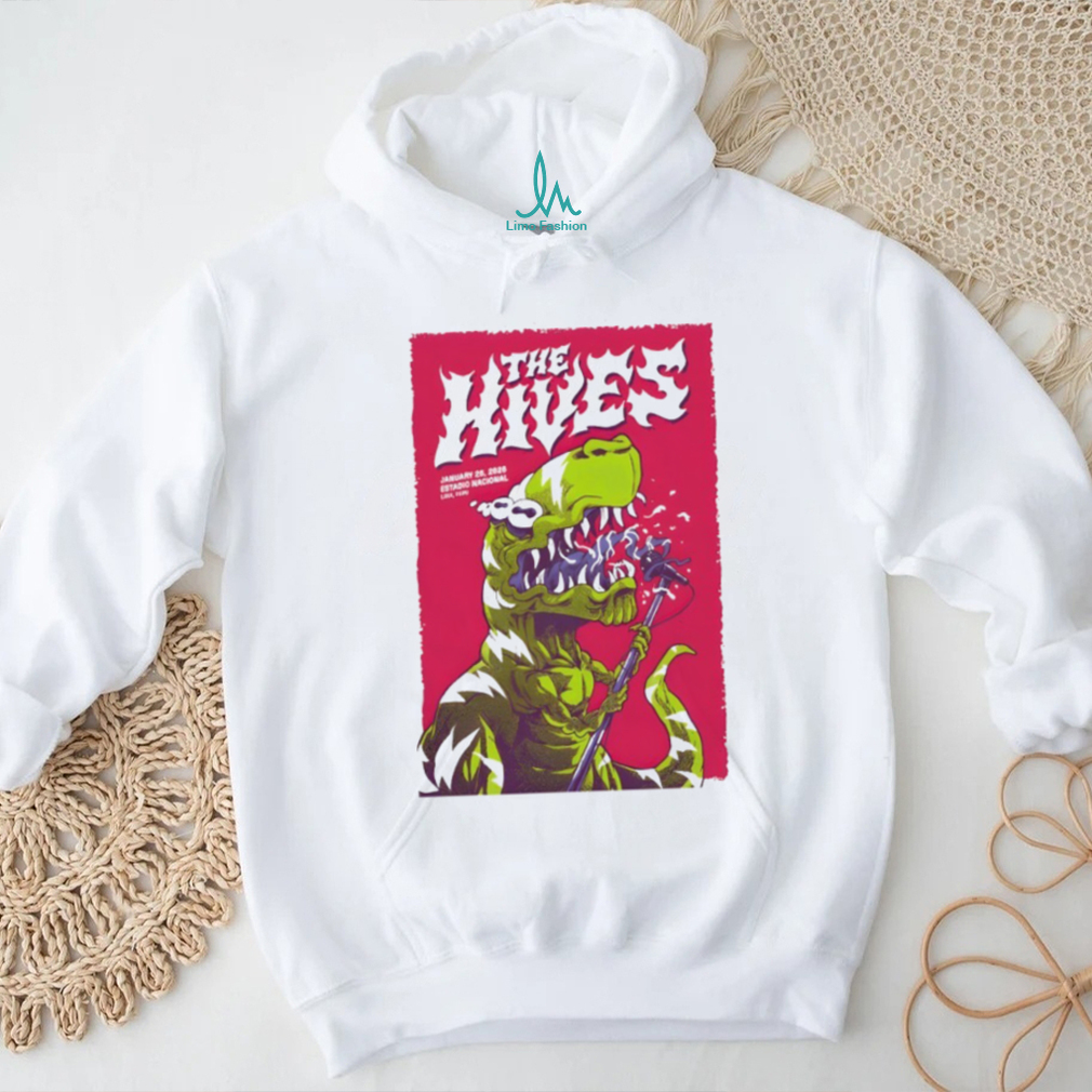 The Hives Band 2026 Lima Peru Tour T Rex Dinosaur Rock Concert T Shirt The Hives Band 2026 Lima Peru Tour T Rex Dinosaur Rock Concert T Shirt