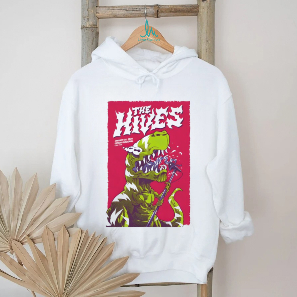 The Hives Band 2026 Lima Peru Tour T Rex Dinosaur Rock Concert T Shirt The Hives Band 2026 Lima Peru Tour T Rex Dinosaur Rock Concert T Shirt