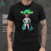 Neon Cyberpunk K Pop Style Silhouette Trio Graphic T Shirt Neon Cyberpunk K Pop Style Silhouette Trio Graphic T Shirt