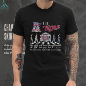The Minnesota Twins baseball Abbey Roads thank you for the memories signature shirt