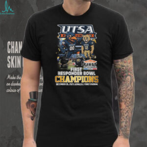 UTSA Roadrunners 2025 First Responder Bowl Champions Football T Shirt