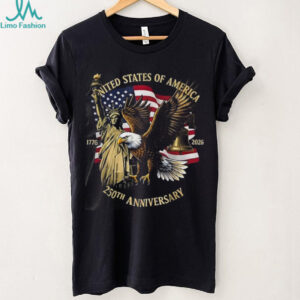 Usa 250Th Anniversary 1776 2026 Eagle & Statue Of Liberty Patriotic Shirt