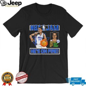 VJ Edgecombe Philadelphia 76ers NBA Jam Shirt VJ Edgecombe Philadelphia 76ers NBA Jam Shirt