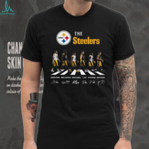 Vintage Legends of Pittsburgh Steelers Abbey Road Walking Signature Shirt