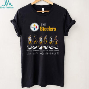 Vintage Legends of Pittsburgh Steelers Abbey Road Walking Signature Shirt