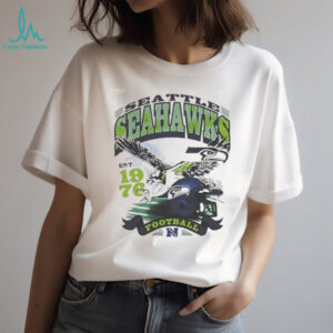 Vintage Seattle Seahawks Football Est 1976 Helmet Design Tee